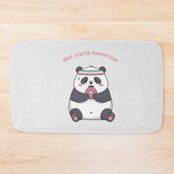 Item preview, Diet Starts Tomorrow Funny Panda Cute Relatable Meme Art designed and sold by Moon's Arts.