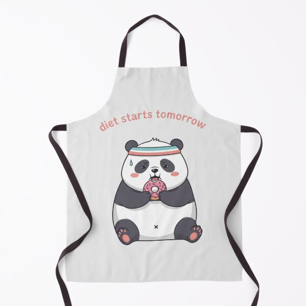 Item preview, Diet Starts Tomorrow Funny Panda Cute Relatable Meme Art designed and sold by Moon's Arts.