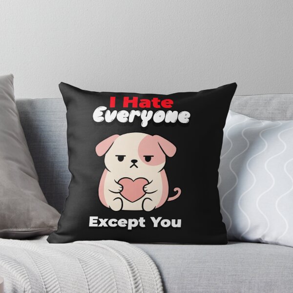 Item preview, Everyone Except You – Funny Anti Valentine Puppy Design designed and sold by Willow & Ink.