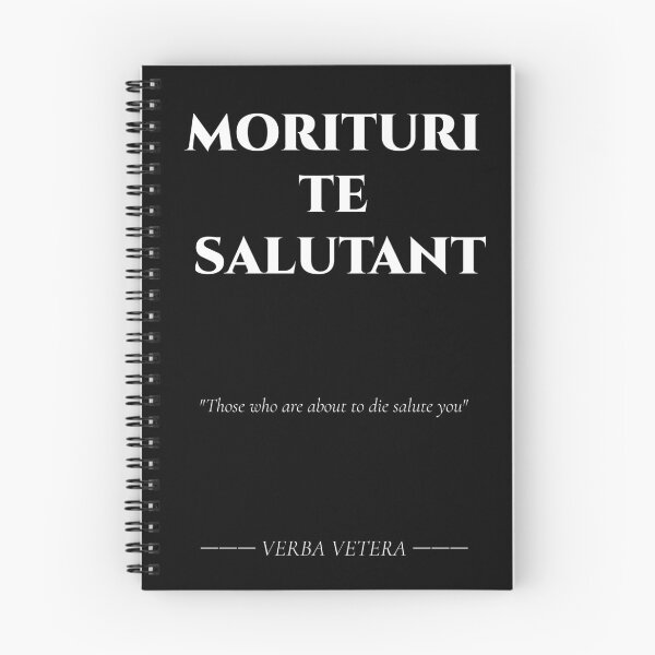 Item preview, Morituri Te Salutant – Gladiator Latin Quote designed and sold by BrushRushX.