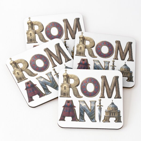 Item preview, ROMANIA – Artistic Typography Inspired by Culture, Tradition & Heritage designed and sold by VladisWorld.