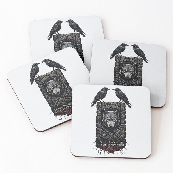 Item preview, Nordic Totem Symbol – Viking Mythology Dark Fantasy Art designed and sold by Mythic Tide.