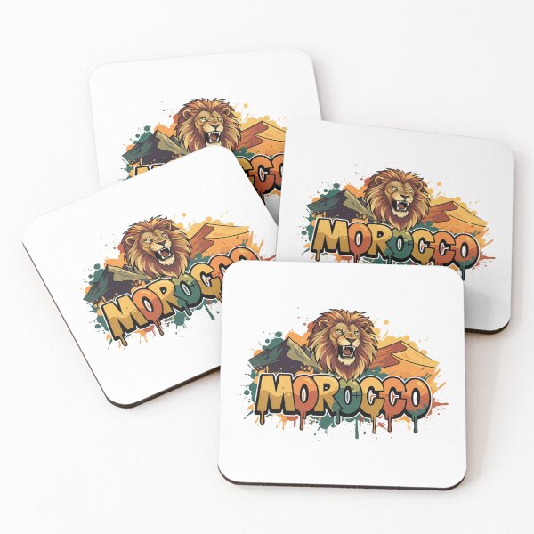 Item preview, Morocco Lion Street Art – Moroccan Pride Graffiti Design designed and sold by ZYNORAworld.