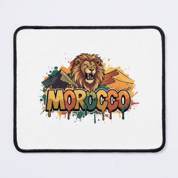 Item preview, Morocco Lion Street Art – Moroccan Pride Graffiti Design designed and sold by ZYNORAworld.