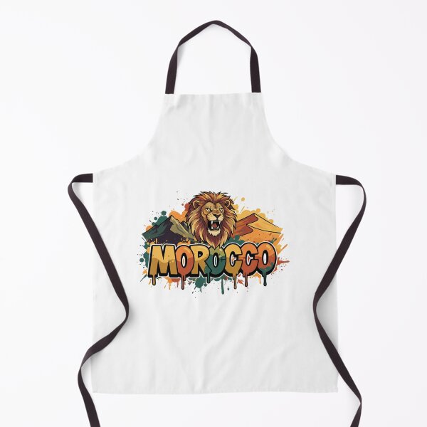 Item preview, Morocco Lion Street Art – Moroccan Pride Graffiti Design designed and sold by ZYNORAworld.