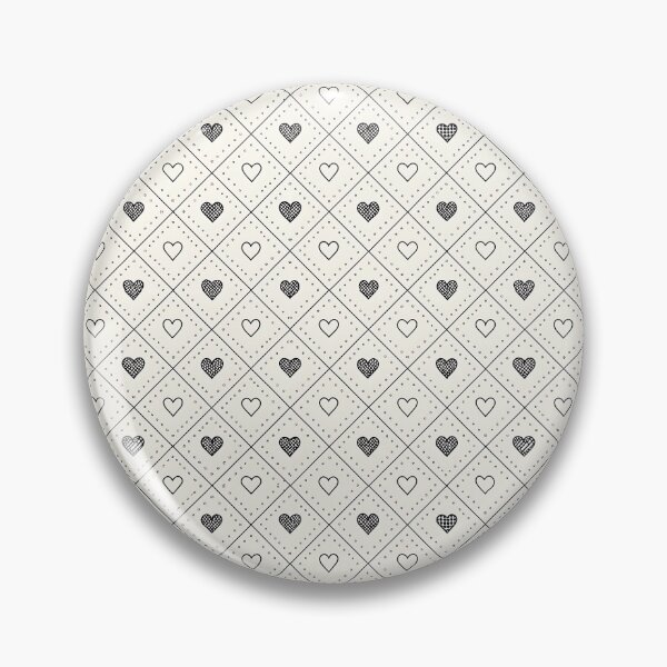 Item preview, Heart Tile – Retro Grid & Textured Love designed and sold by PatternFlux.