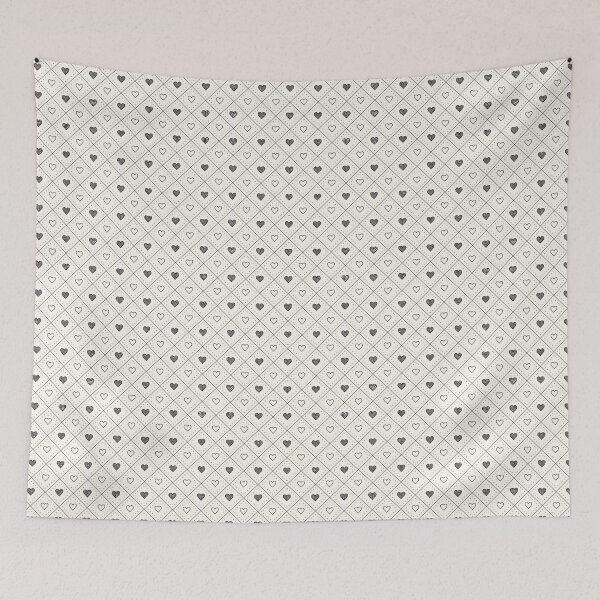 Item preview, Heart Tile – Retro Grid & Textured Love designed and sold by PatternFlux.