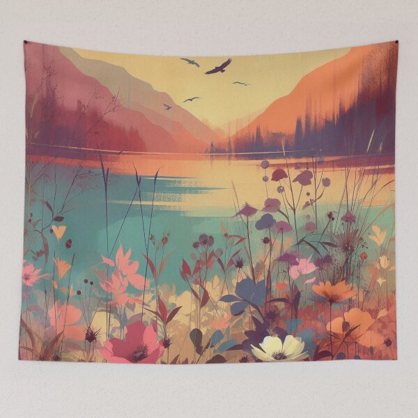 Item preview, Whispers of Stillness VI – Where the Lake Holds the Sky designed and sold by Okmanoo.