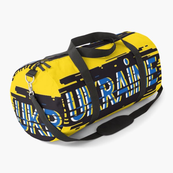 Item preview, Ukraine Digital Glitch Modern Blue Yellow Ukrainian Flag Typography designed and sold by cabana.space.