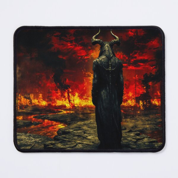 Item preview, Horned Sentinel in a Burning Wasteland designed and sold by Insomnia Art Designs.