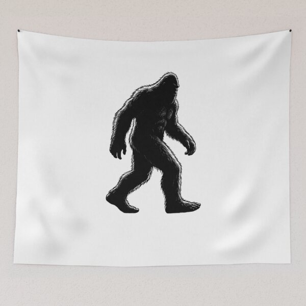 Item preview, Bigfoot Silhouette Walking Cryptid Hunter designed and sold by SofenArt.