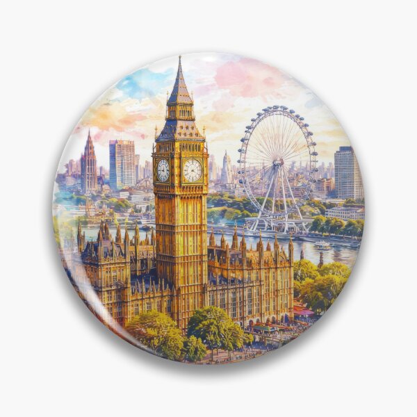Item preview, Colorful London cityscape designed and sold by juthamas8426.