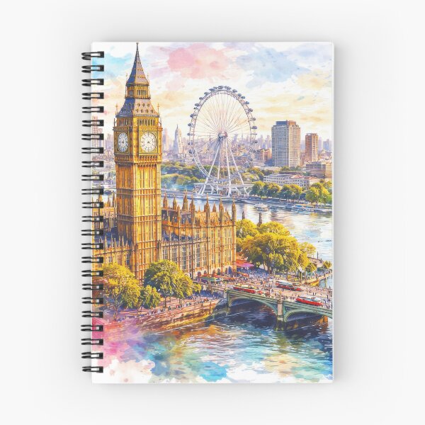 Item preview, Colorful London cityscape designed and sold by juthamas8426.