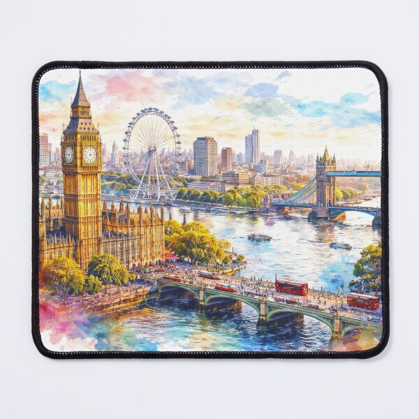 Item preview, Colorful London cityscape designed and sold by juthamas8426.