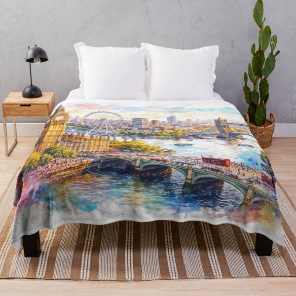 Item preview, Colorful London cityscape designed and sold by juthamas8426.