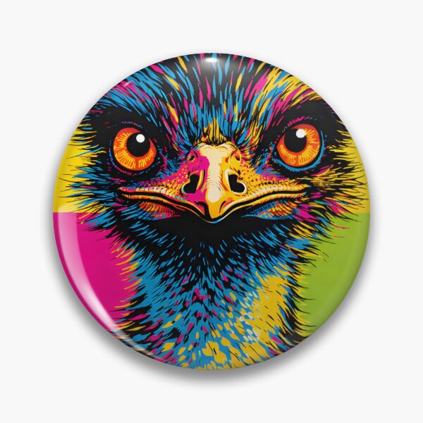 Item preview, Pop Art Emu with Electric Attitude designed and sold by ZestArtStudio.