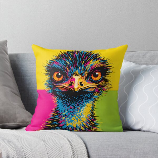 Item preview, Pop Art Emu with Electric Attitude designed and sold by ZestArtStudio.