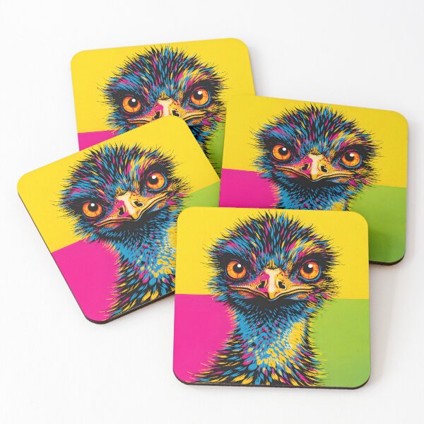 Item preview, Pop Art Emu with Electric Attitude designed and sold by ZestArtStudio.