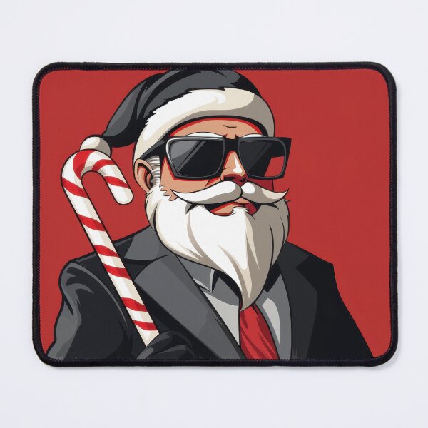 Item preview, Modern Santa with Sunglasses – Edgy Holiday Illustration designed and sold by CreativeLarysa.