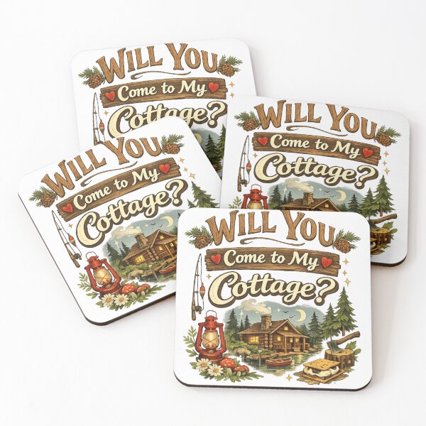 Item preview, Will You Come to My Cottage? – Cozy Rustic Invitation Design designed and sold by NAVOZKA.