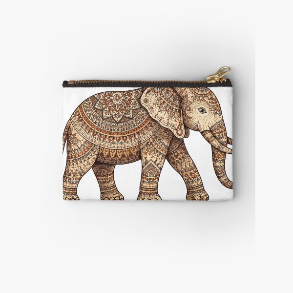 Item preview, Ethnic Tribal Elephant – Traditional Tifa Mandala Ornament Art designed and sold by Gold Turtle  Lina.