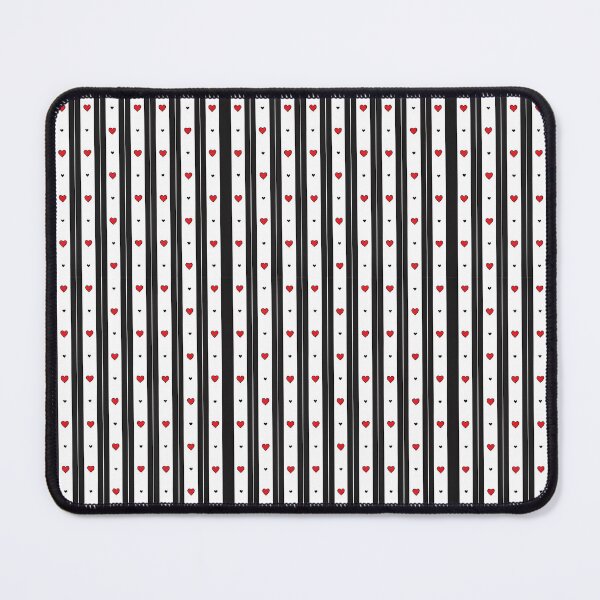 Item preview, Heartline – Stripes, Contrast & Valentine Pulse designed and sold by PatternFlux.