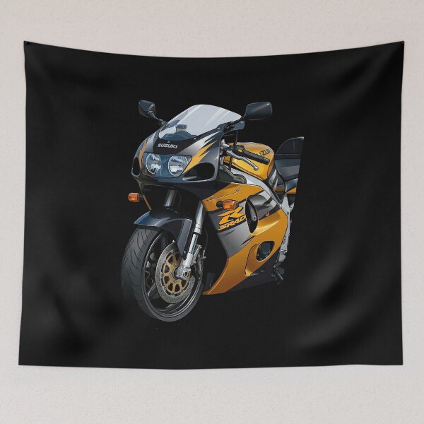 Item preview, Suzuki GSX-R 750 SRAD Detailed Close-Up Motorcycle Artwork designed and sold by enzoade.
