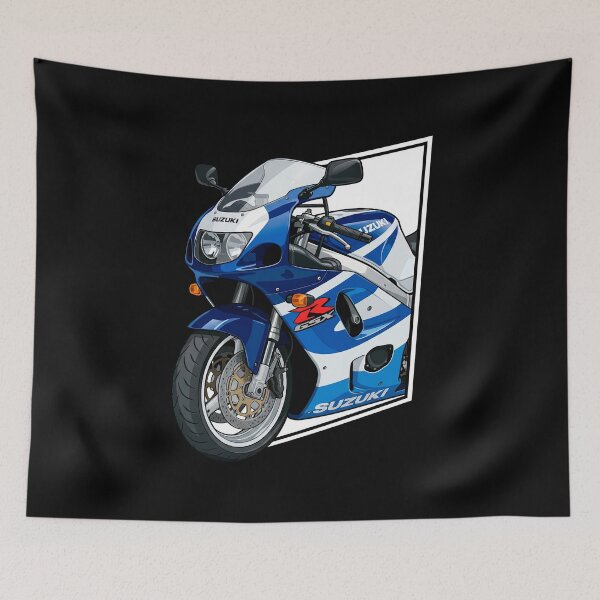 Item preview, Suzuki GSX-R 750 SRAD Close-Up Sportbike Illustration designed and sold by enzoade.