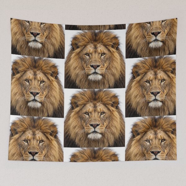 Item preview, Adult Lion Intense Stare Portrait designed and sold by RamboDesign.