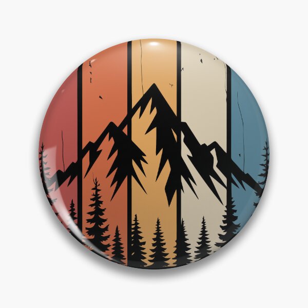 Item preview, Retro Mountain Silhouette designed and sold by jkrphoto.