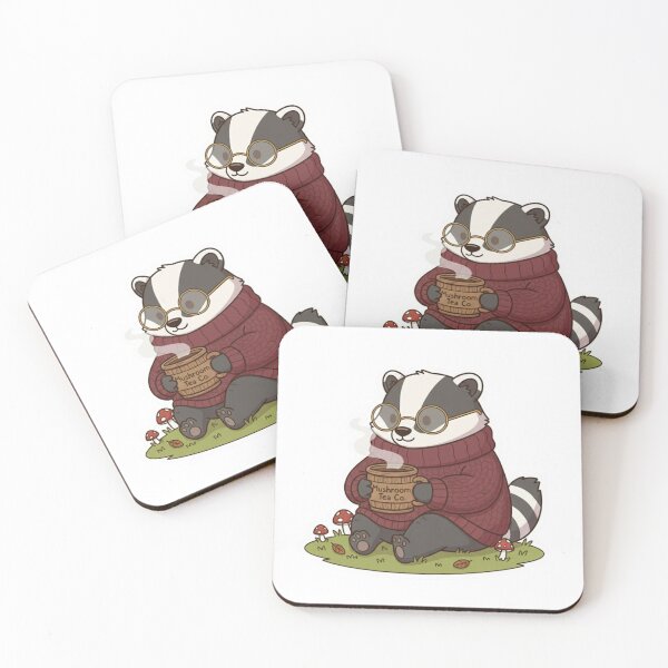 Item preview, Scholar Skunk Sticker - Mushroom Tea Co Aesthetic designed and sold by GracieJuls.