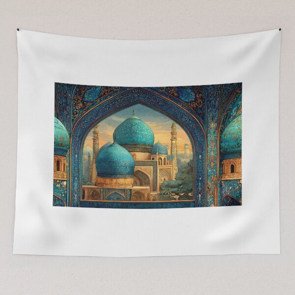 Item preview, Stunning Blue Domed Architecture Under A Twilight Sky designed and sold by Artessie.