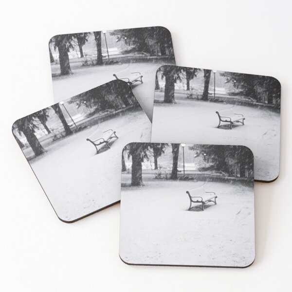 Item preview, Snowy Park Bench in Winter designed and sold by jklune.