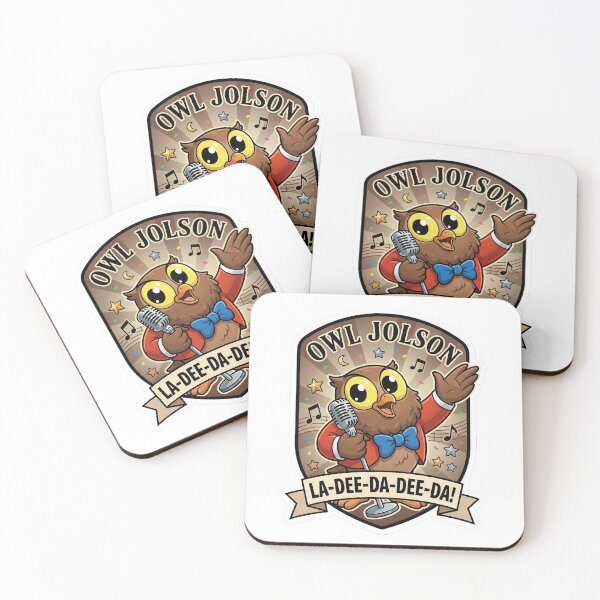 Item preview, Owl Jolson “La-Dee-Da-Dee-Da!” designed and sold by BADGECRAFT STUDIO.