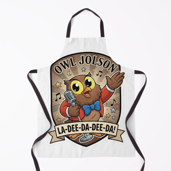 Item preview, Owl Jolson “La-Dee-Da-Dee-Da!” designed and sold by BADGECRAFT STUDIO.