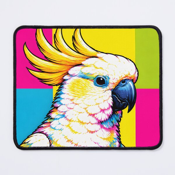 Item preview, Pop Art Cockatoo with Explosive Colour Energy designed and sold by ZestArtStudio.