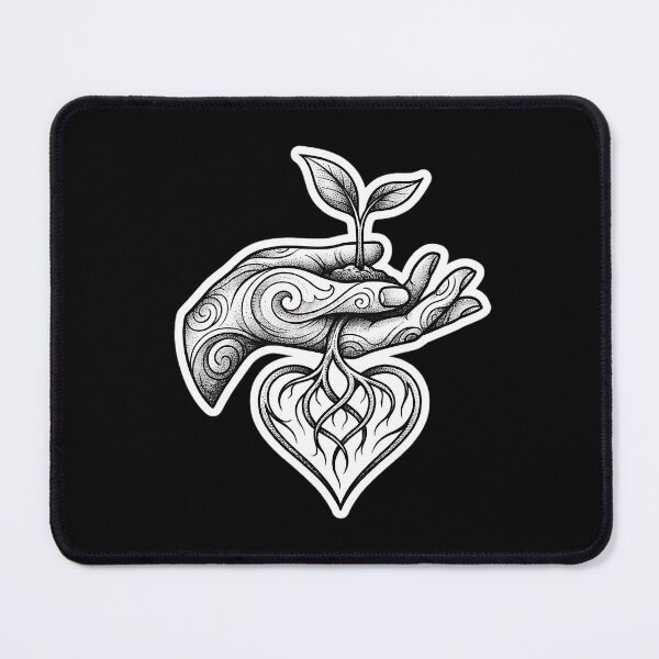 Item preview, Plant Love Heart Roots Art designed and sold by HoruxDesign.