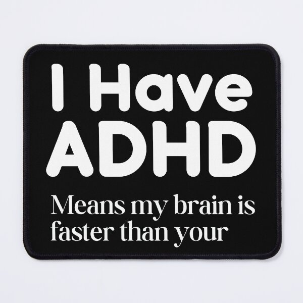 Item preview, ADHD Sarcasm funny quotes designed and sold by Marti’s Shop Corner.
