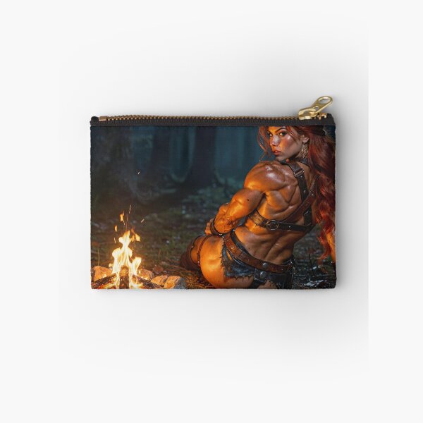 Item preview, Red Sonja by the campfire at night #2 designed and sold by Logoetika.