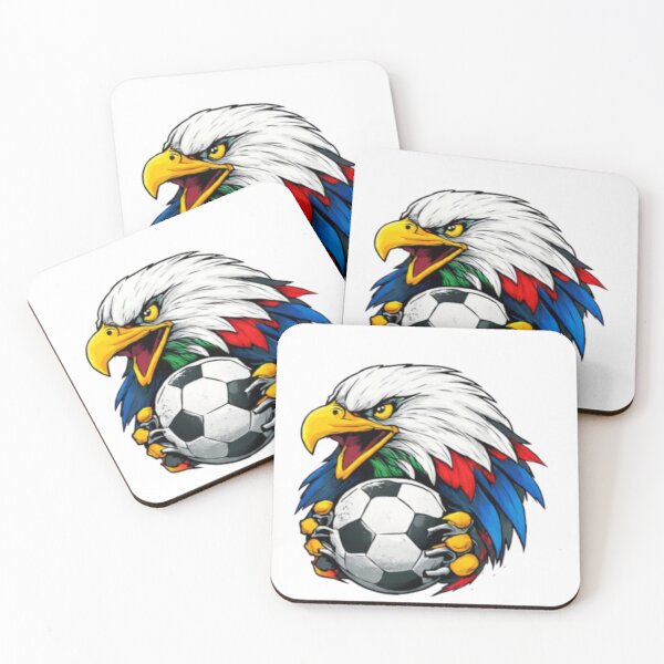 Item preview, USA Eagle Soccer T-Shirt | Patriotic Red & Blue Football Fan Tee | FIFA 2026 designed and sold by YASboutik.
