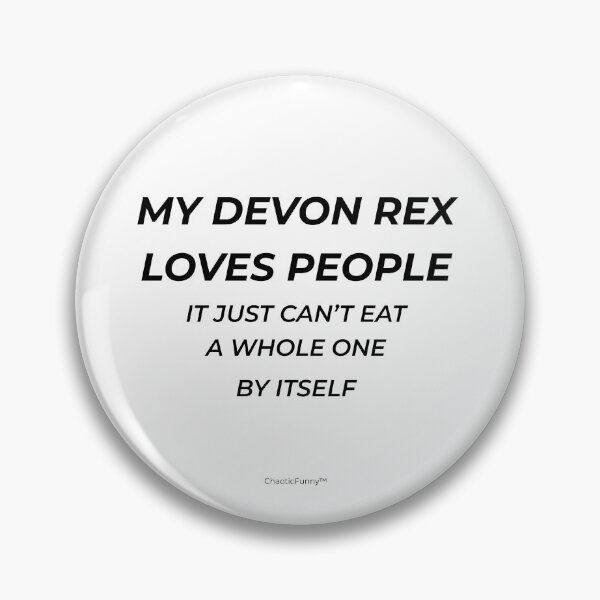 Item preview, My Devon Rex Loves People – Funny Devon Rex Cat Quote (Light Shirt Version) designed and sold by ChaoticFunny.