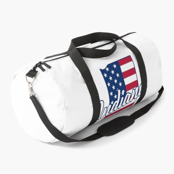 Item preview, Indiana State American Flag Outline – Patriotic  Pride Script designed and sold by Paper Drip.