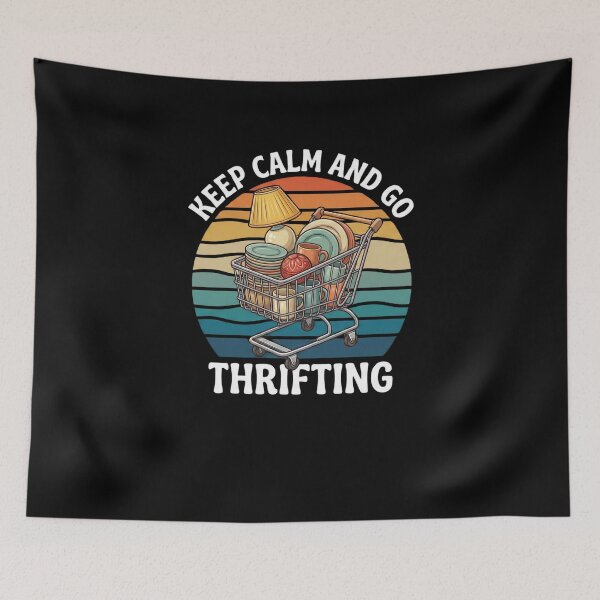 Item preview, Keep Calm And Go Thrifting Vintage Shopping Lover designed and sold by SofenArt.