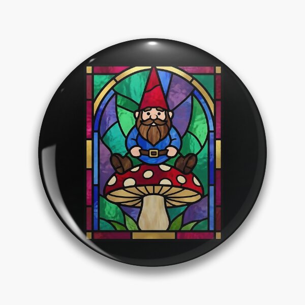 Item preview, Garden Gnome Stained Glass designed and sold by HoruxDesign.