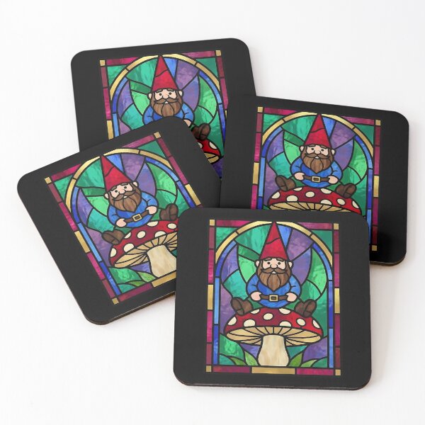 Item preview, Garden Gnome Stained Glass designed and sold by HoruxDesign.