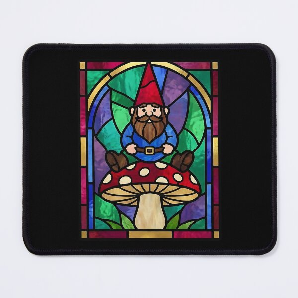 Item preview, Garden Gnome Stained Glass designed and sold by HoruxDesign.