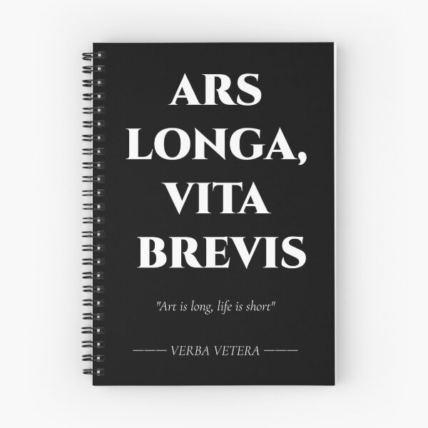 Item preview, Ars Longa Vita Brevis – Cita latina sobre el arte y la vida designed and sold by BrushRushX.