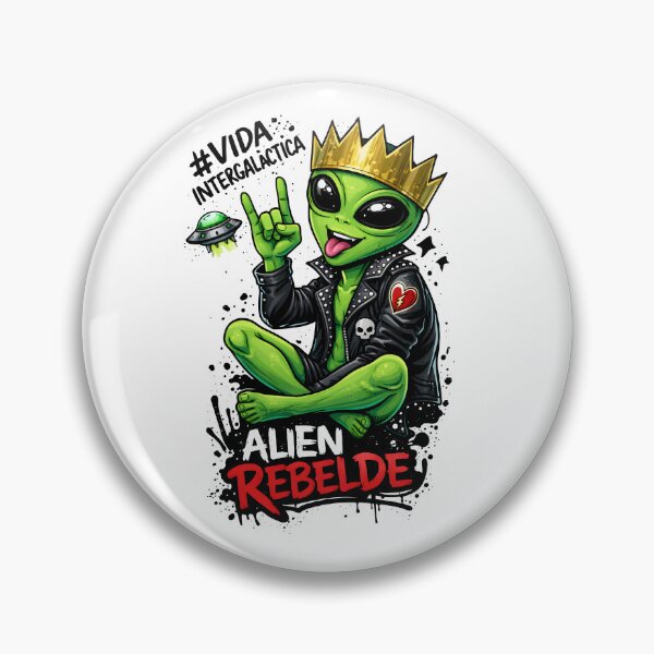 Item preview, Alien Rebel – Punk Rock Alien with Crown designed and sold by Senkov.