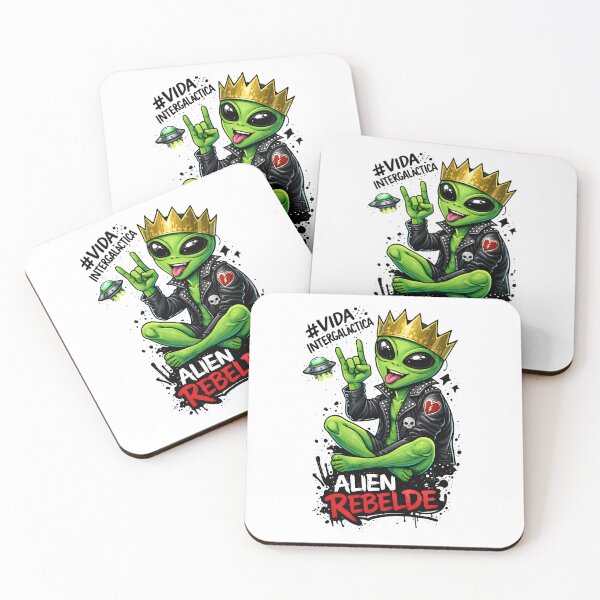 Item preview, Alien Rebel – Punk Rock Alien with Crown designed and sold by Senkov.