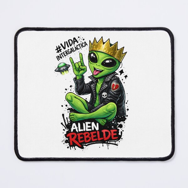 Item preview, Alien Rebel – Punk Rock Alien with Crown designed and sold by Senkov.